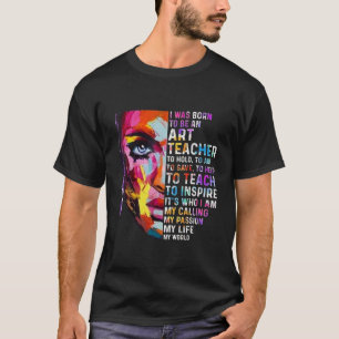 Camiseta Eu era nascer de ser professor de arte