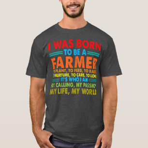 Camiseta Eu era Nascer de ser um fazendeiro para plantar pa