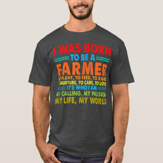 Camiseta Eu era Nascer de ser um fazendeiro para plantar pa