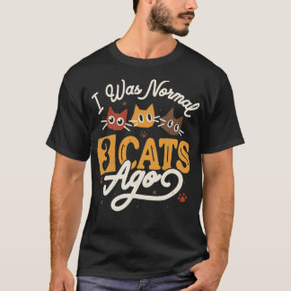 Camiseta Eu Era Normal 3 Gatos Atrás por Tobe Fonseca