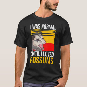 Camiseta eu era normal até que eu amei gambás pet Gambá gam