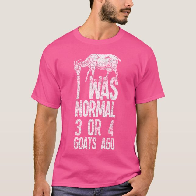 Camiseta Eu Era Normal De 3 Ou 4 Caprinos Ago (Frente)
