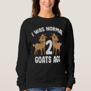 Camiseta Eu Era Normal Há 2 Cabras Cabra Fofa   Mulheres Ho
