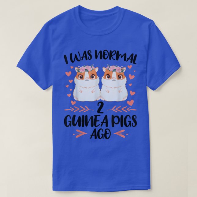 Camiseta Eu era normal há 2 cobaias (Frente do Design)