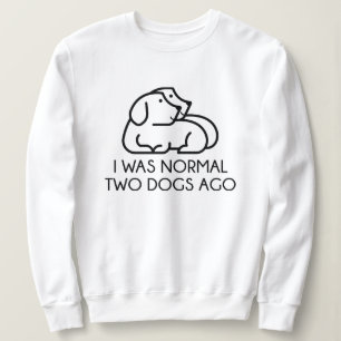 Camiseta Eu Era Normal Há Dois Cães