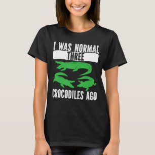 Camiseta Eu Era Normal Três Crocodilos Ago Crocodilo Croc A