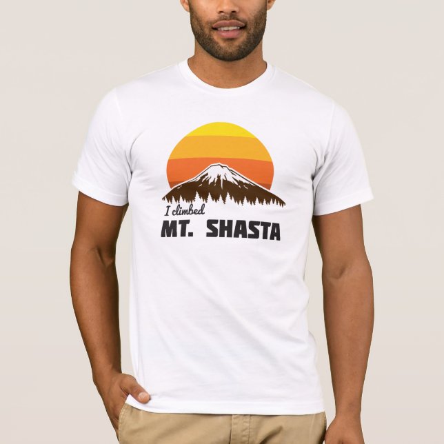 Camiseta Eu escalei Mt. Shasta (Frente)