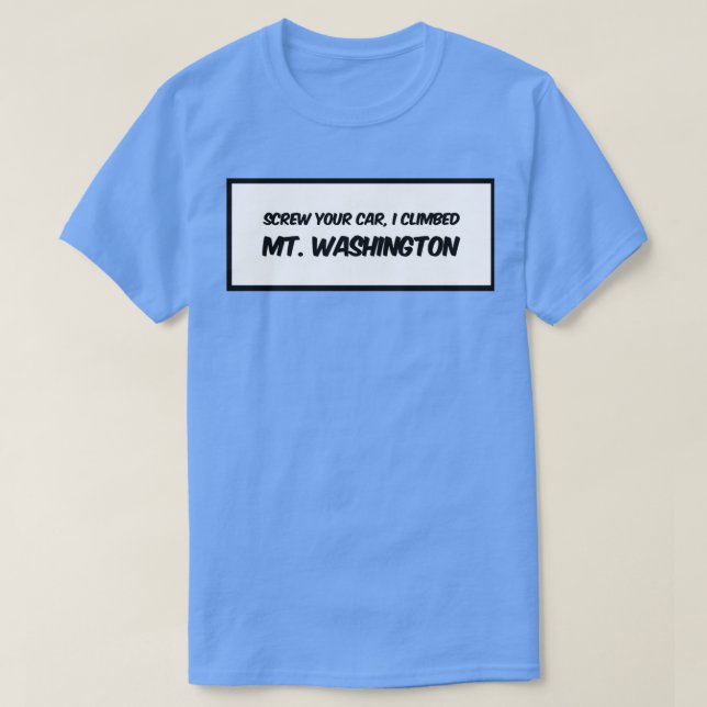 Camiseta Eu Escalei o Monte Washington (Frente do Design)