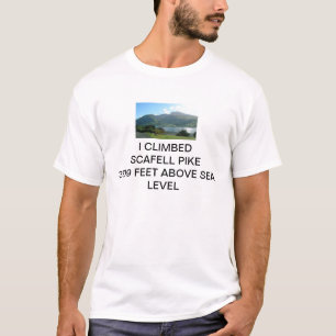CAMISETA EU ESCALEI O PIQUE DE SCAFELL 3209 PÉS ACIMA DO