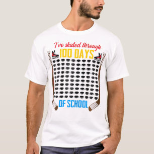 Camiseta Eu Escapei Por 100 Dias De Estudo De Hóquei Escola