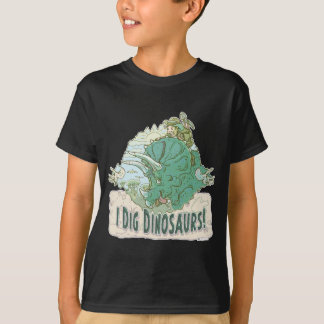 Camiseta Eu escavo dinossauros para caçadores do dinossauro