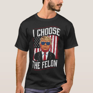 Camiseta Eu Escolho O Criminoso Engraçado Trump Eleição EUA