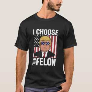 Camiseta Eu Escolho O Criminoso Trump 2024 Patriota Republi