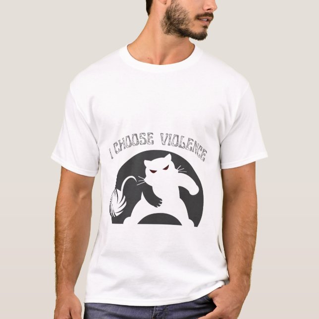 Camiseta eu escolho violência (Frente)