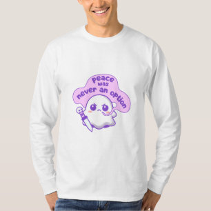 Camiseta Eu Escolho Violência Fantasma Crânio Engraçado