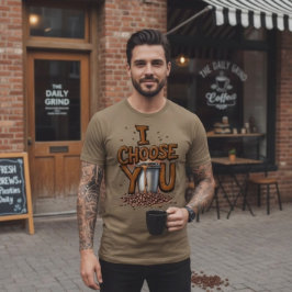 Camiseta Eu Escolho Você Café