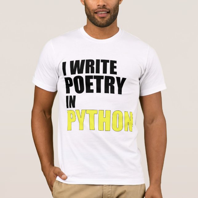 Camiseta Eu escrevo a poesia no pitão (Frente)