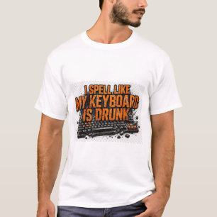 Camiseta Eu Escrevo Como Se Meu Teclado Estivesse