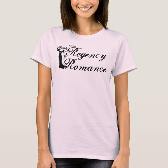 Camiseta Eu escrevo Romance Regencial (Frente)