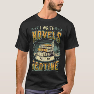 Camiseta Eu Escrevo Romances Passada a Minha Hora de Dormir