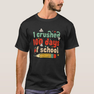 Camiseta Eu Esmagei 100 Dias De Escola Mais Inteligente, Br
