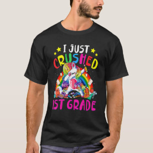 Camiseta Eu Esmagei 1rua A Dabbing Unicorn De Volta A S