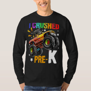 Camiseta Eu Esmagei O Caminhão Do Monstro Corajoso Antes Do