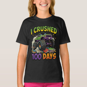 Camiseta Eu Esmaguei 100 Dias Caminhão Monstro Garoto 1ª sé