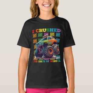 Camiseta Eu Esmaguei 100 Dias de Caminhão Monstro na Escola