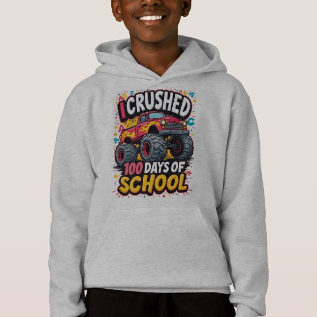 Camiseta Eu Esmaguei 100 Dias de Escola  (Frente)
