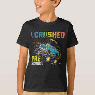 Camiseta Eu Esmaguei a Formatura de Caminhão Monstro da Pré