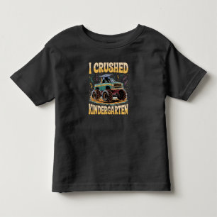 Camiseta Eu Esmaguei a Formatura do Monster Truck do Jardim
