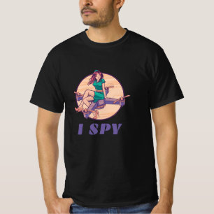 Camiseta Eu Espio Drone Espião Para Meninas