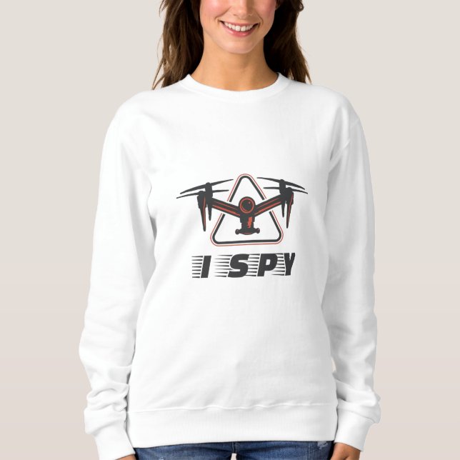 Camiseta Eu espio pilotos de drones e amantes de drones (Frente)