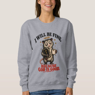 Camiseta Eu Estarei Bem Porque Deus É Bom Mulheres Cristãs