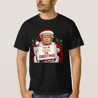 Camiseta Eu estarei em casa para os Papais noeis republican