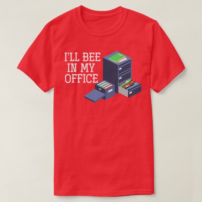 Camiseta Eu Estarei No Meu Escritório. (Frente do Design)