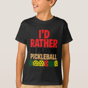 Camiseta Eu estaria jogando pickleball amante engraçado do