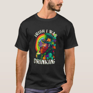 Camiseta Eu estava bebendo trocadilho irlandês frases do di