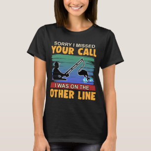 Camiseta Eu estava com um presente de pescador de peixe com