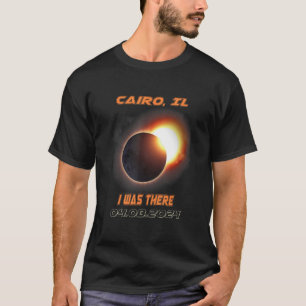 Camiseta Eu Estava Lá Total, Eclipse Solar Cairo Illinois I