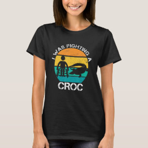 Camiseta Eu Estava Lutando Com Um Croc Engraçado, Humor Han