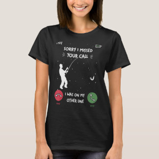 Camiseta Eu Estava Na Outra Linha De Pesca