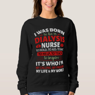 Camiseta Eu Estava Nascer De Ser Um Enfermeiro De Diálise N