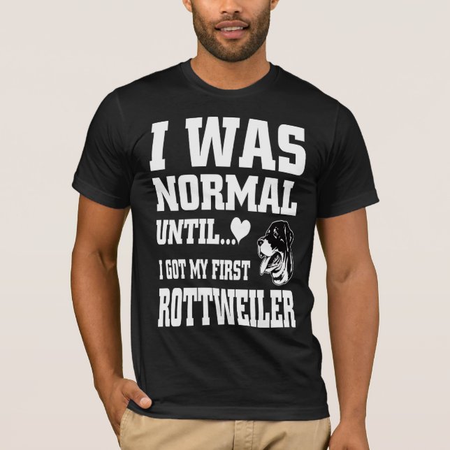 Camiseta Eu estava normal até que eu ganhei o meu primeiro  (Frente)