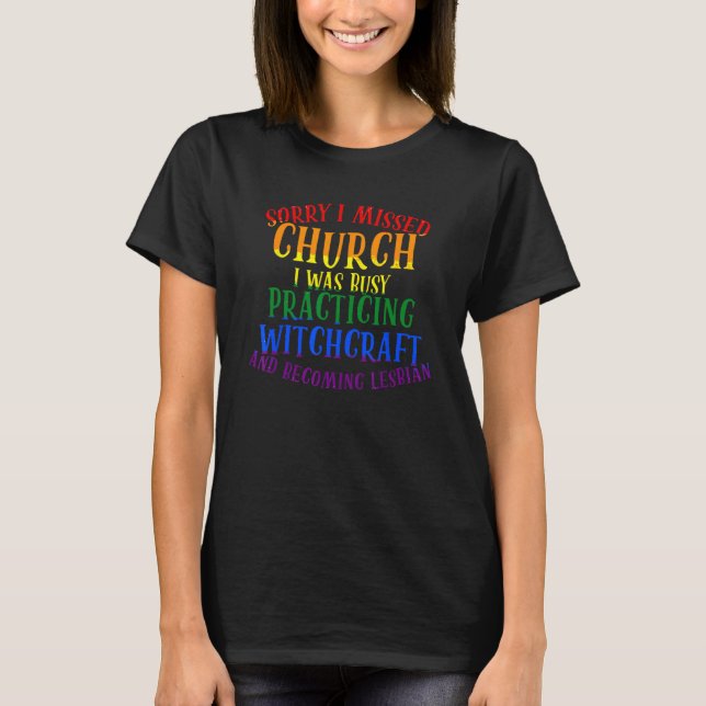 Camiseta Eu Estava Ocupado Praticando Feitiçaria E Me Torna (Frente)