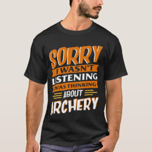 Camiseta Eu Estava Pensando Em Arcos Homens Engraçados Mulh