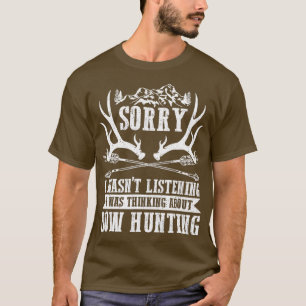 Camiseta Eu Estava Pensando Em Bowhunter Engraçado