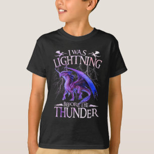 Camiseta Eu Estava Relâmpagando Antes Dos Dragões Trovadore