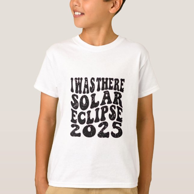Camiseta Eu Estive Lá Eclipse Solar 2025 Eclipse Parcial  (Frente)